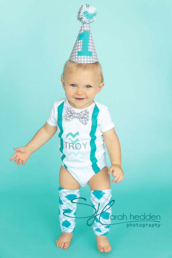 baby boy turquoise outfit