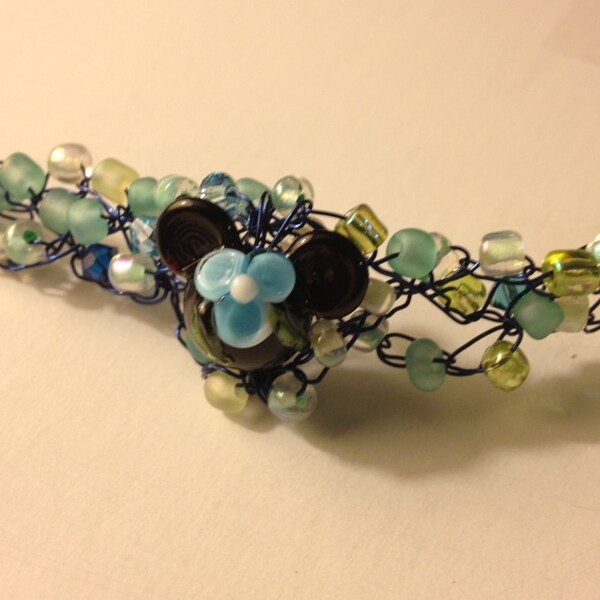 Mickey Mouse inspired lampwork wire crochet benefiting Compassion International