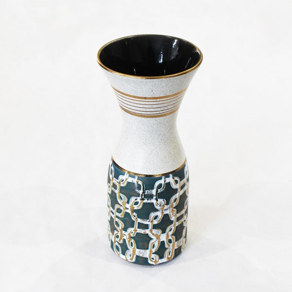 Dümler & Breiden 141-25  West-Germany 1960s Pottery Vase, Mid-Century Modernist Design