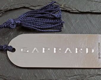 Segnalibro in argento sterling di Garrard & Co con marchio di garanzia del Regno Unito