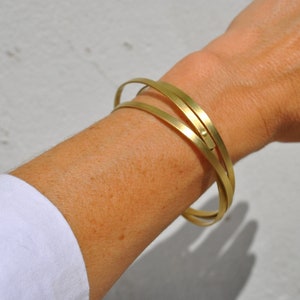 modern bronce bracelet, spiral bracelet, original geometric bracelet