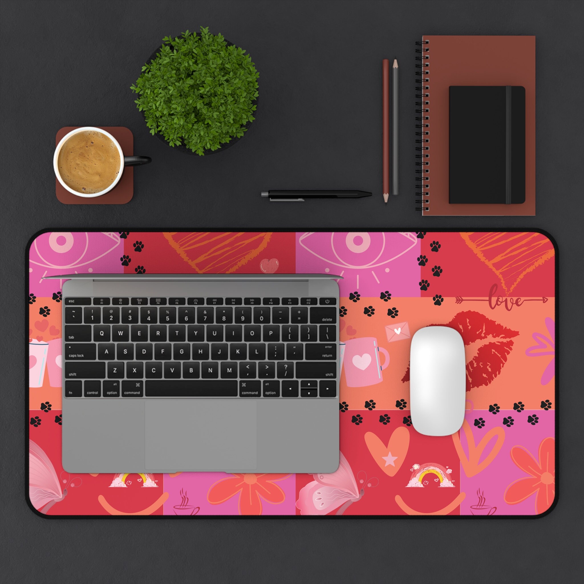 Subtle Lesbian Pride Desk Mat Computer Mouse Pad Gaming Mouse Pad - Etsy