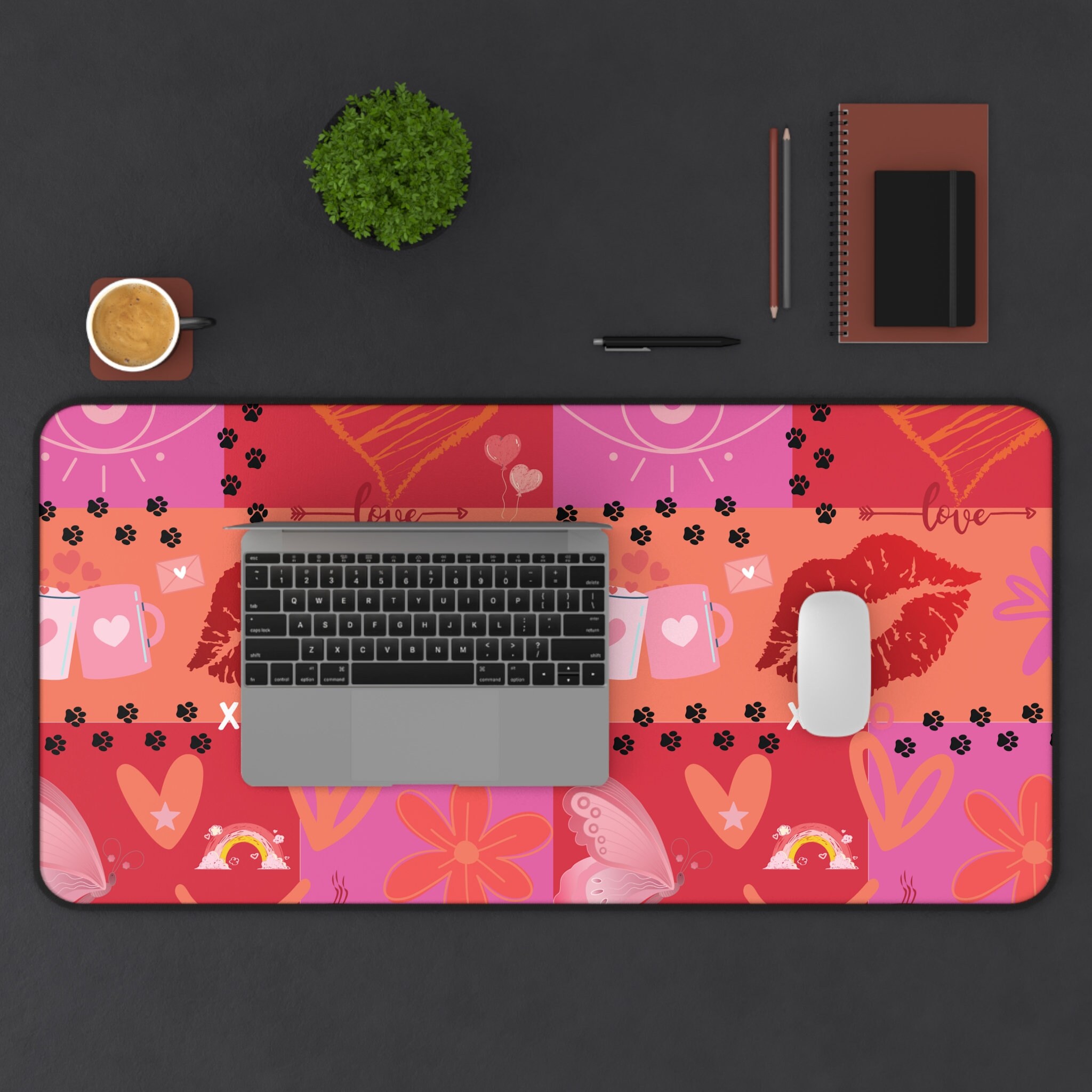 Subtle Lesbian Pride Desk Mat Computer Mouse Pad Gaming Mouse Pad - Etsy