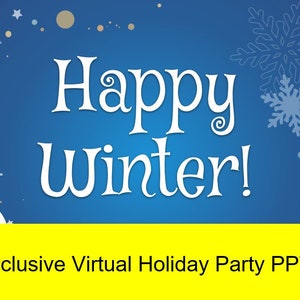 Inkluderande virtuell Zoom-vinterfest PPT