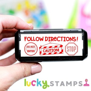 Follow Direction, Self-Inking Teacher Stamp, Self Inking Stamp, Teacher Stamp