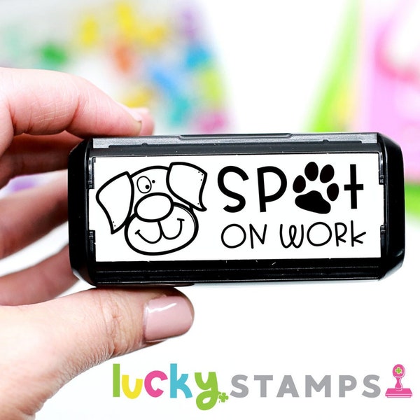 Dog Stamp, Dalmation Dog, Spot on Work Dalmation Dog Self-Inking Teacher Stamp, Spotted Dog, Animal Stamp, Dalmation Dog Print