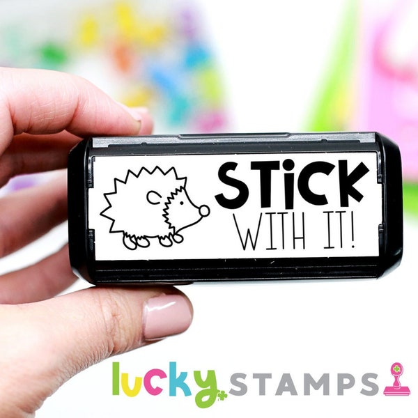 Sello de erizo, ¡quédate con él! Erizo, Sello de maestro autoentintado, Sellos de maestro, Erizo, Sello autoentintado