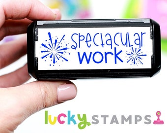 Teacher Spectacular Stamp, Spectacular Stamp, Teacher Stamp, Self-Inking Teacher Stamp, Self Inking Stamp, Lucky to be in First