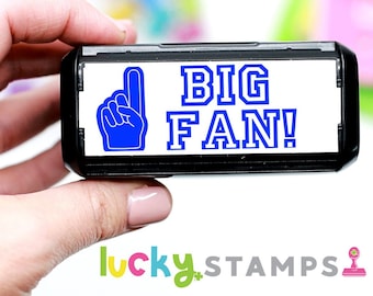 Big Fan! Self-Inking Teacher Stamp {Foam Finger Stamp} Self Inking Stamp, Teacher Stamp, Lucky to be in First, Foam Finger, Foam Hand