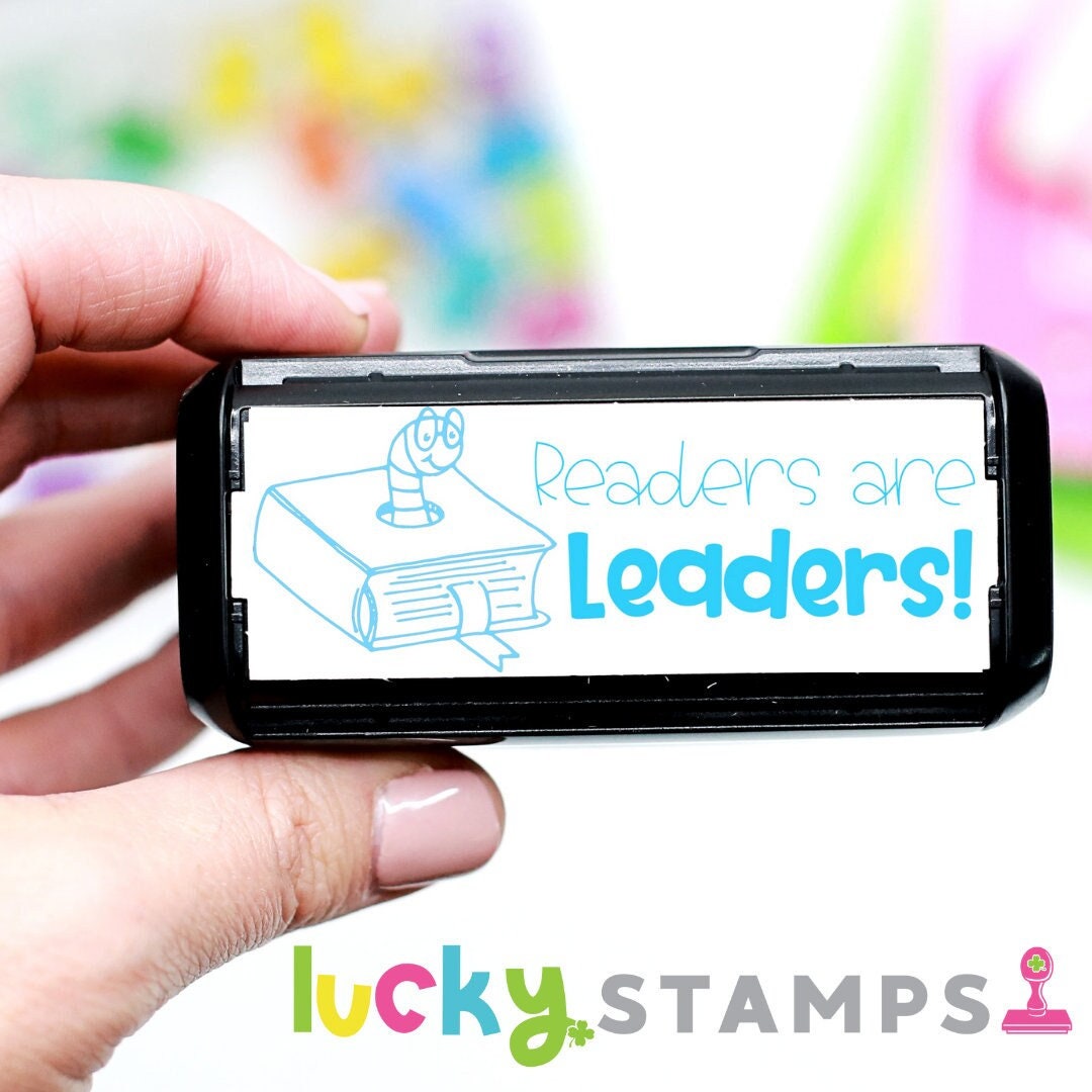 Readers Are Leaders, Reader Stamp, Self-inking Teacher Stamp, Self ...