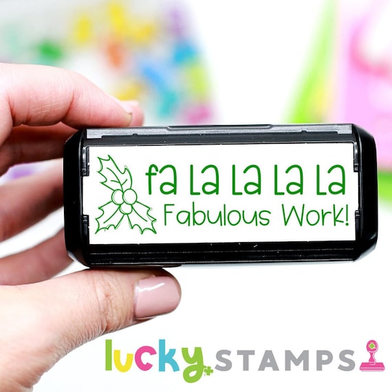 Fabulous Work, Holiday Stamp, Christmas Stamp, Self-Inking Teacher Stamp, Self Inking Stamp, Teacher Stamp, Christmas
