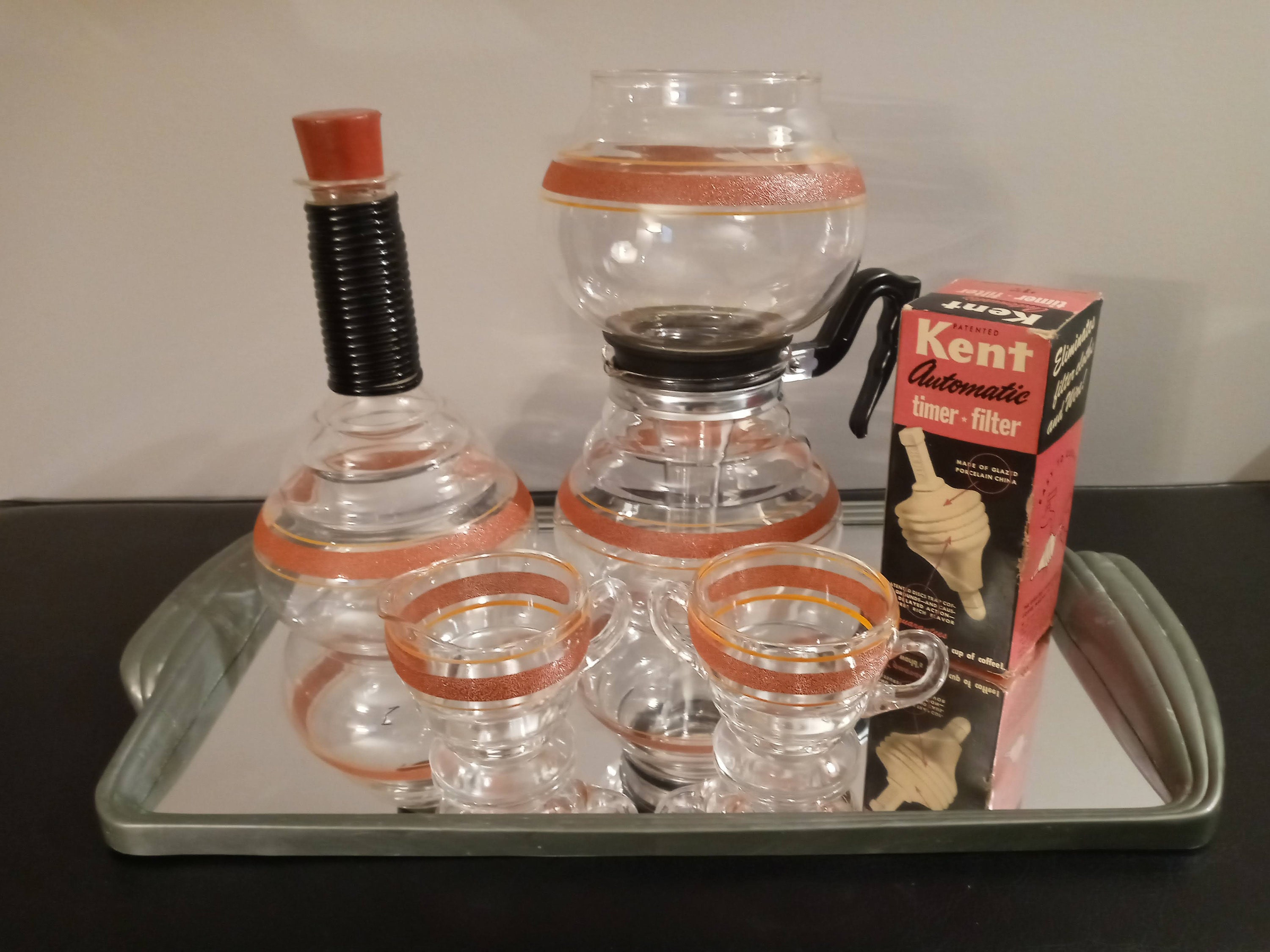 Kent Deluxe Glass Coffee Brewer 7piece Ensemble Rare Etsy