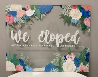 Custom Acrylic Wedding Sign