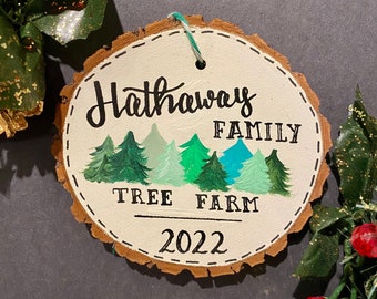 Large Family Tree Farm Ornament