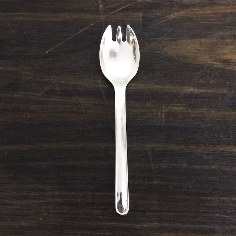Solid Sterling Silver SPORK Etsy
