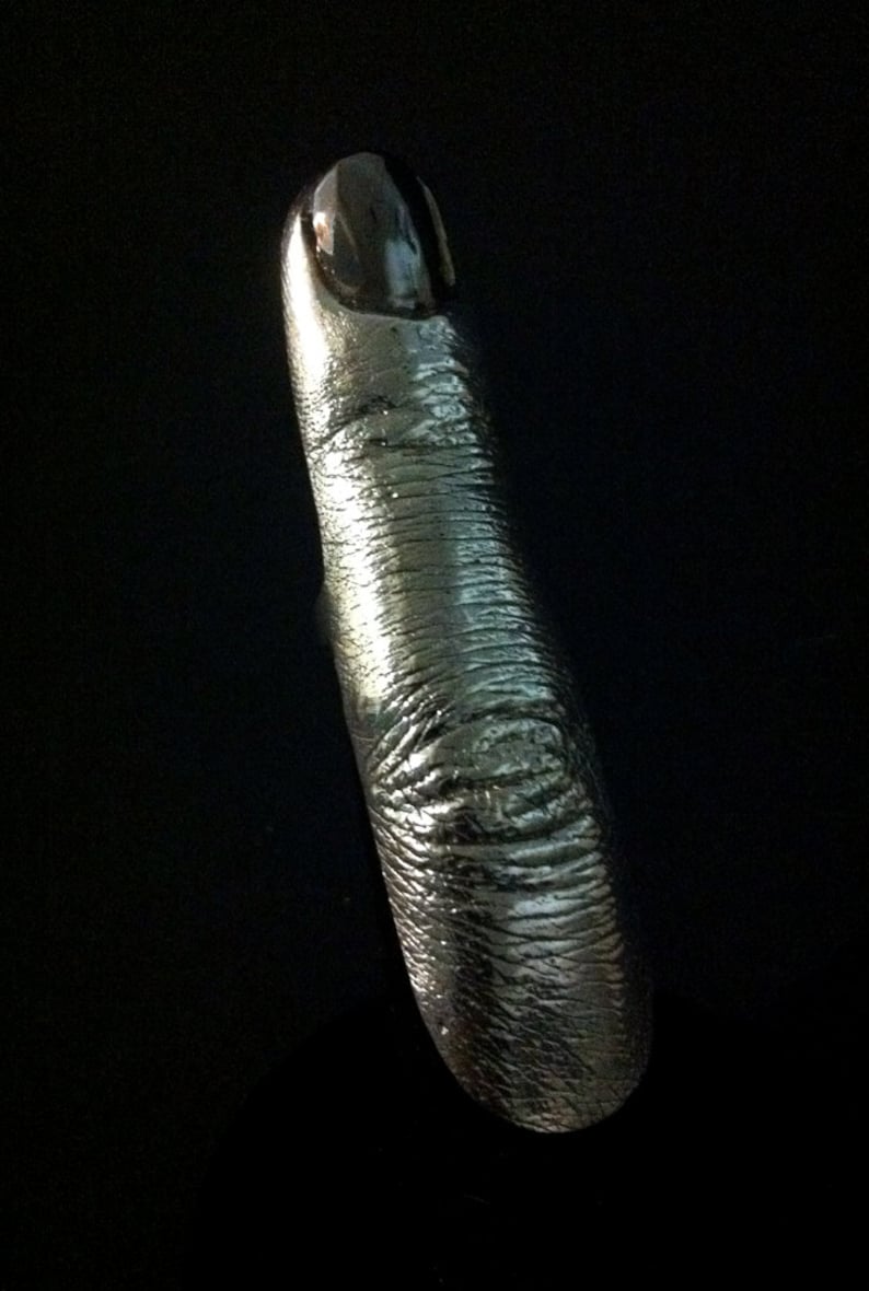 Sterling Silver Ladies Full Finger Ring image 5