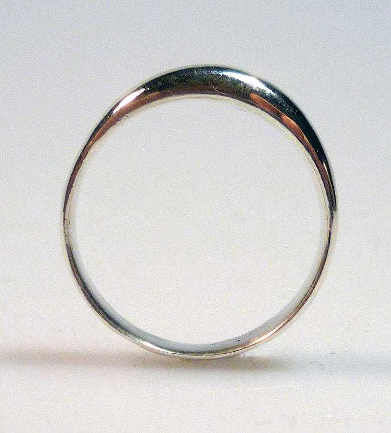 Sterling Silver Single Bubble Wedding Band - Etsy
