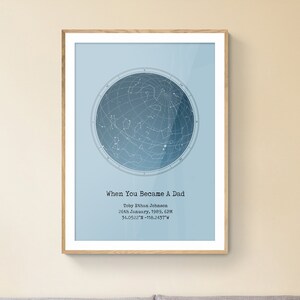 Personalisiertes Sternenposter / Personalisiertes Poster zum Geburtstag, Geschenk für Paare / Einzigartiges Verlobungsgeschenk / Konstellation Karte Kunst