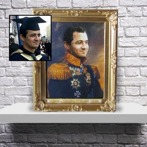 CUSTOM Royal Portrait Painting from YOUR photo / Personalized Family Regal Print / Personalized Best Friend Portrait / Man Woman or pet