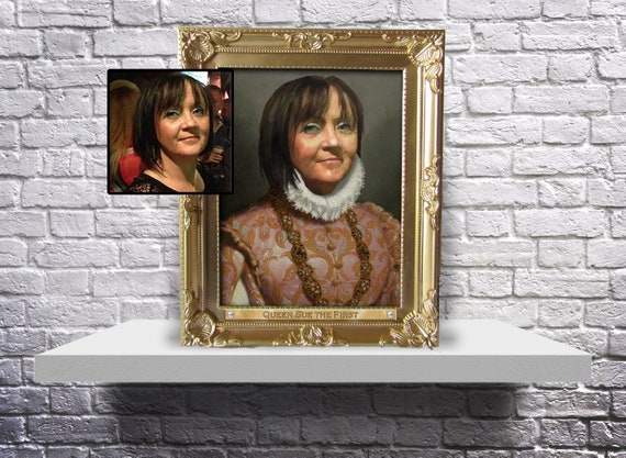 CUSTOM Royal Portrait Painting from YOUR photo / Personalized Family Regal / Loved One Portrait Best Friend Portrait / Queen or Princess