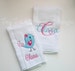 Set of 2 Personalized Burp Cloths - Diaper Cloths - Baby Girl - Monogrammed - Gift Set - Initial - Birdie Burp Cloth - Name Burp Cloth 