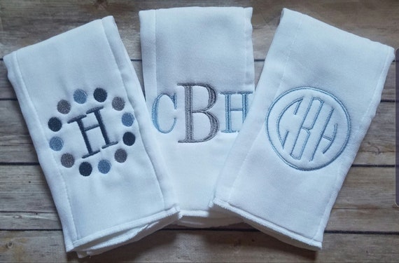 personalized baby burp cloths