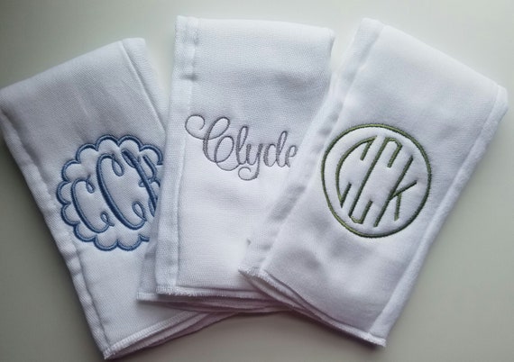 personalized burp cloths boy
