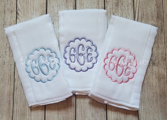 personalized baby burp cloths