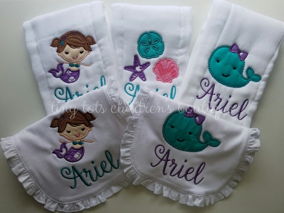 personalized bibs and burp cloths