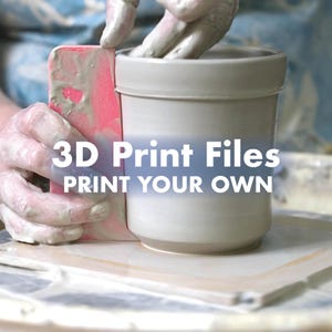 Archivo de impresión 3D para imprimir tu propia nervadura de maceta, herramienta de alfarería
