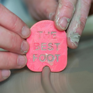 The Best Foot, pottery tool for plate making, pottery form, pottery rib