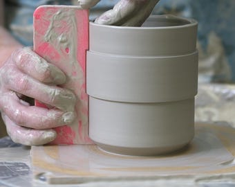 Pottery Rib for Bowls & Vases | Clay Shaping Tool | Wheel Throwing Rib | Ceramic Pottery Tool | The Banded Rib