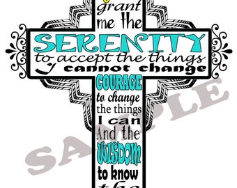 SERENITY Prayer: Generic or Personalized
