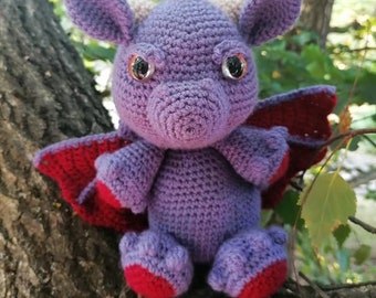 Merlin the Dragon Amigurimi/ kawaii PDF crochet pattern