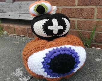 Creepy eyeball Pumpkin Crochet PDF PATTERN