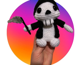 Mini Grim Reaper Crochet Pattern PDF Download