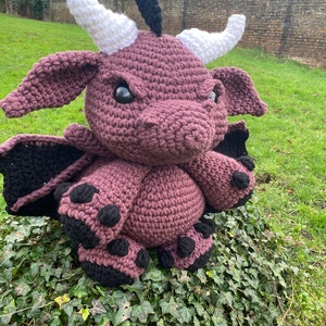 Crochet Amigurumi Dragon bag/backpack PDF pattern