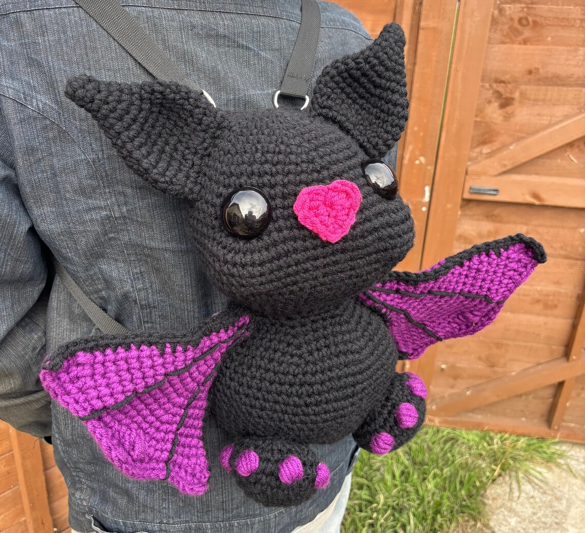 Chewy Pattern Chewy the Bat Backpack Crochet Pattern PDF Pattern - Etsy