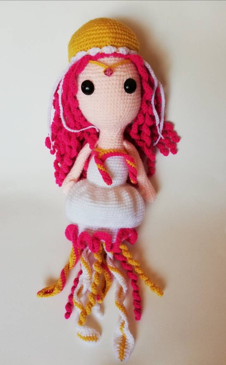 Coral the Jellyfish Princess/ Crochet PDF Pattern image 3