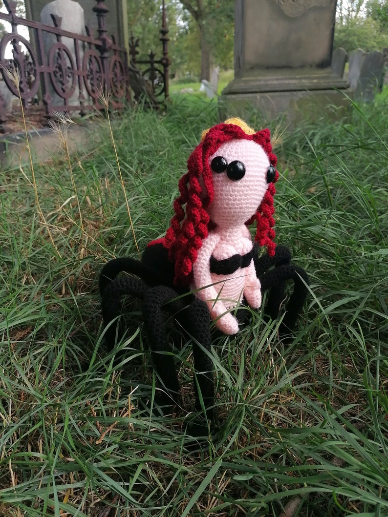 Spider woman/ Queen amigurumi crochet PDF pattern image 1