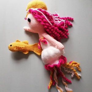 Coral the Jellyfish Princess/ Crochet PDF Pattern image 5