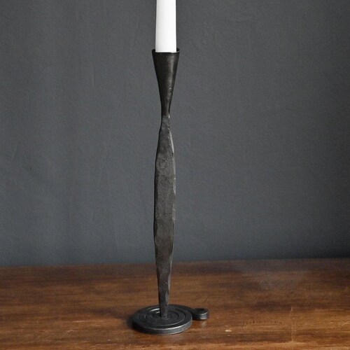 Iron Spiral Candle Holder Rustic Metal Candle Holder Etsy