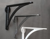 7 Inch Cast Iron Heavy Industrial Ironbridge Shelf Brackets - Antique Vintage Wall Metal Shelf Toilet Supports Shelving