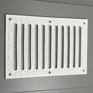 Air Vent Slotted Antique Old Victorian Decorative Style Brick Vent Solid Brass Ornate Quality UK Solid