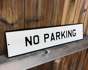 Vintage No Parking Etsy