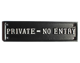 private gate signs etsy