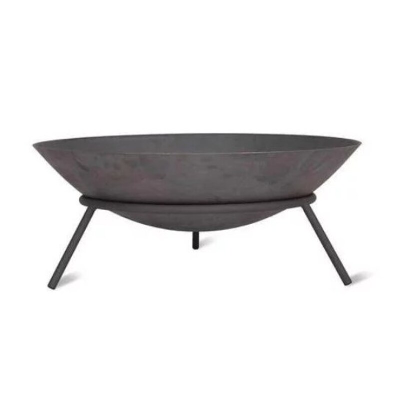 Large 2ft Fire Pit and Stand Low Garden Firepit Metal Fire Etsy