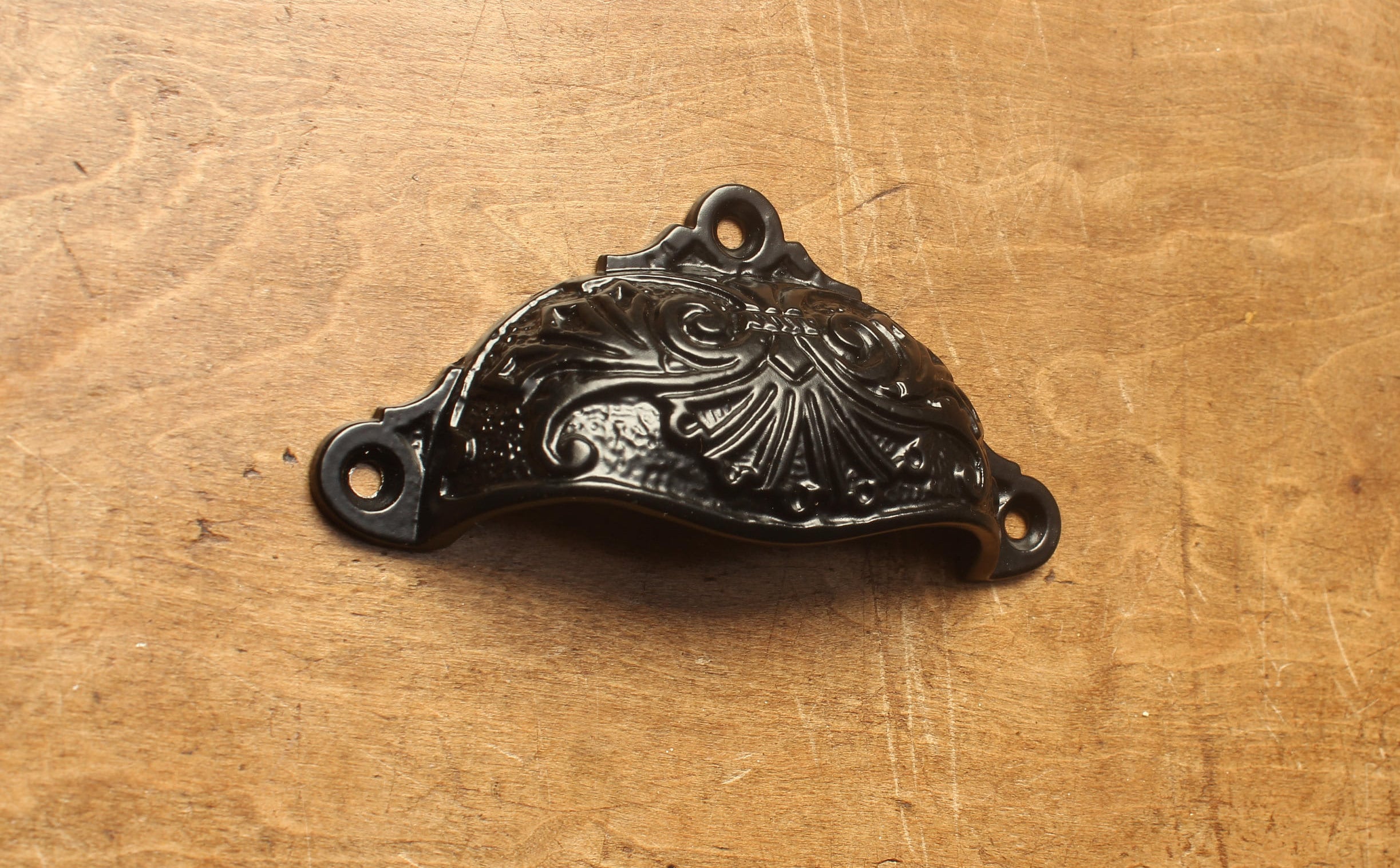 VINTAGE STYLE CAST IRON PRINTING SHOP DRAWER PULL CUP  HANDLES 