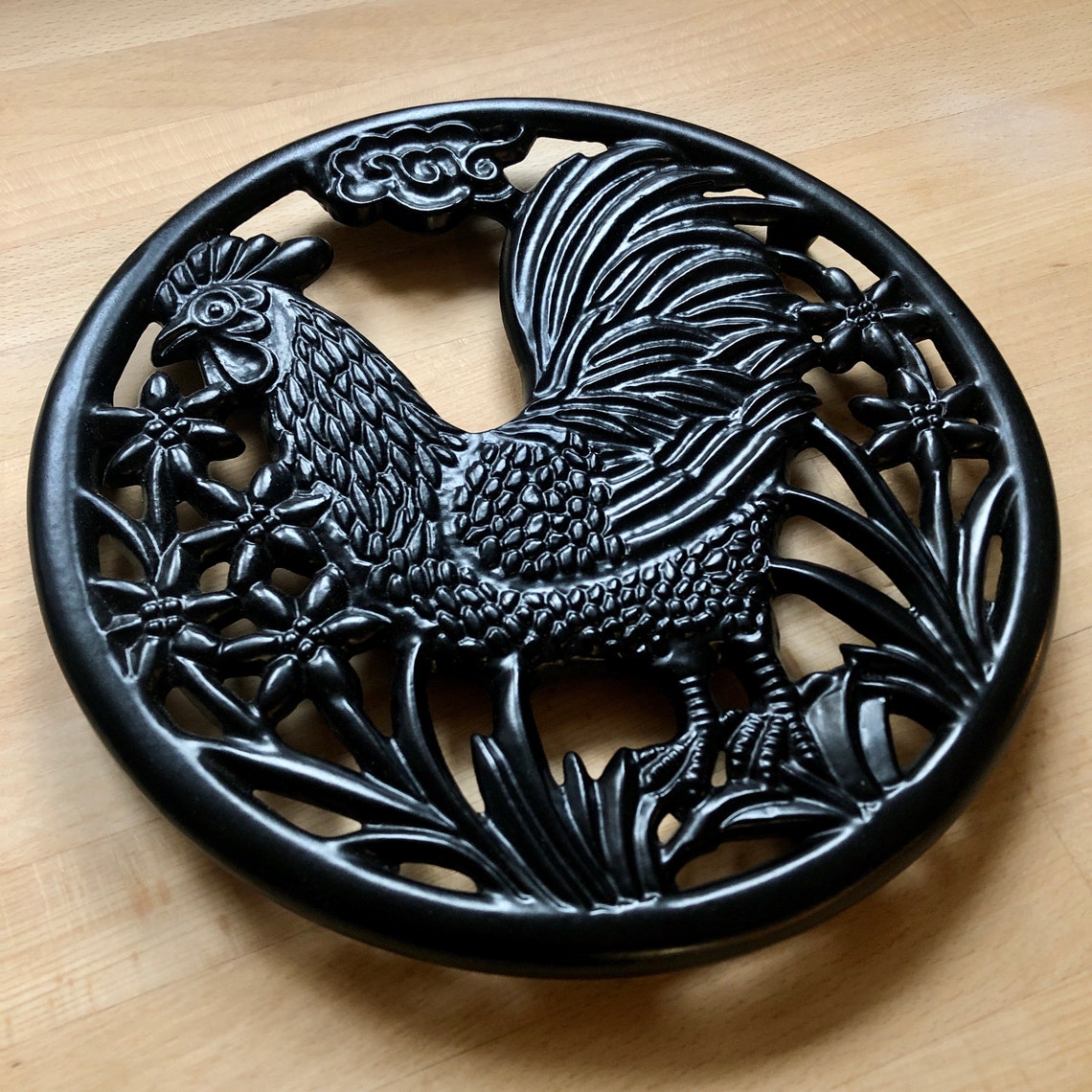 8 Cockerel Cast Iron Trivets Quality Made Pan Pot Tea Etsy