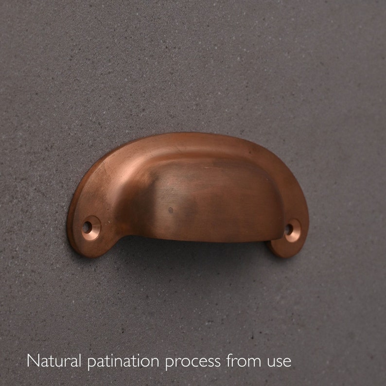 Brushed Satin Copper Kitchen Cupboard Handles Knobs Pulls Etsy